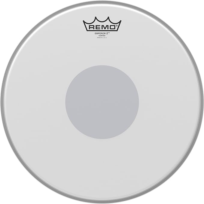 Remo Emperor X Coated Snare Drumhead - Bottom Black Dot, 13"