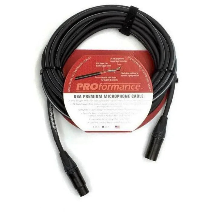 ProFormance USAMIC15 USA Premium Quad Microphone Cable - 15ft