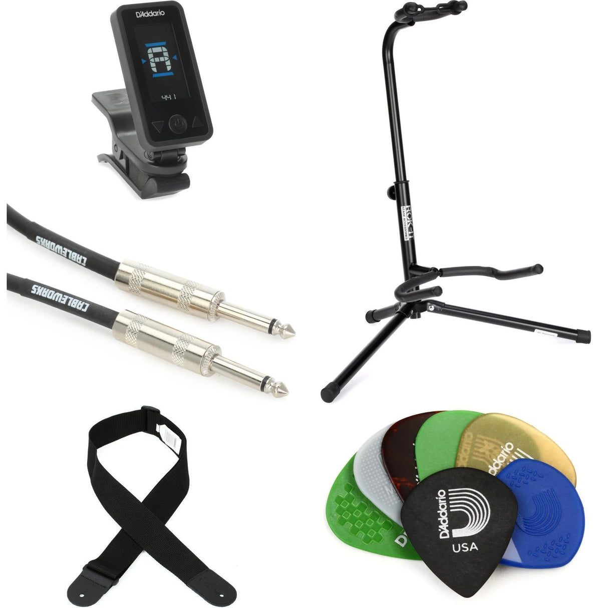 D'addario Electric Guitar Accessories Bundle
