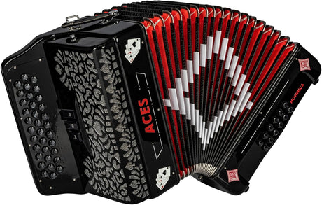Hohner Hohnica Aces II 3-Register Accordion Black G/C/F