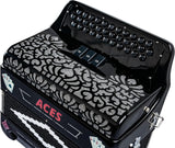 Hohner Hohnica Aces II 3-Register Accordion Black G/C/F