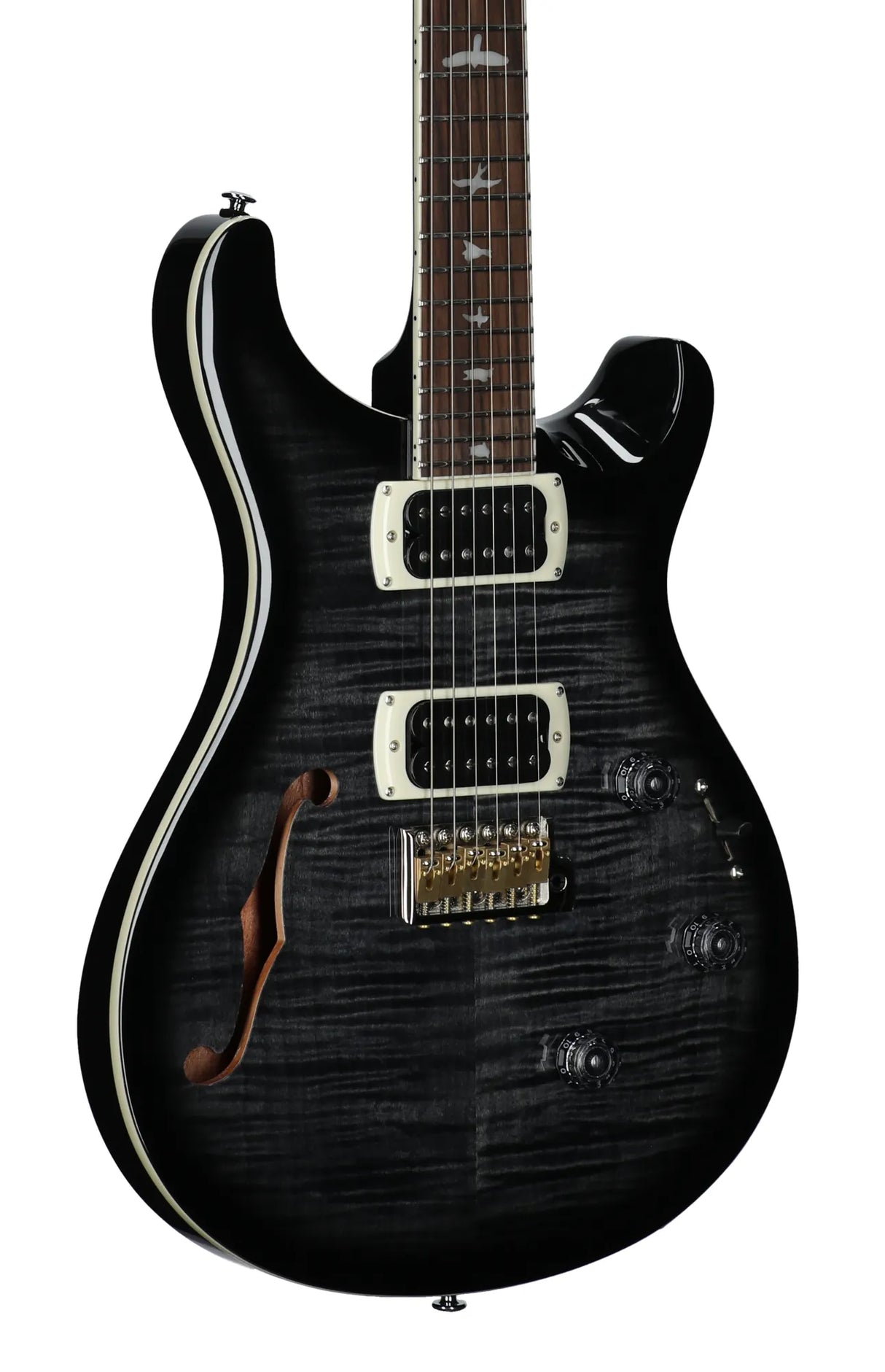 PRS SE Custom 24 Semi Hollow Piezo - Charcoal Burst
