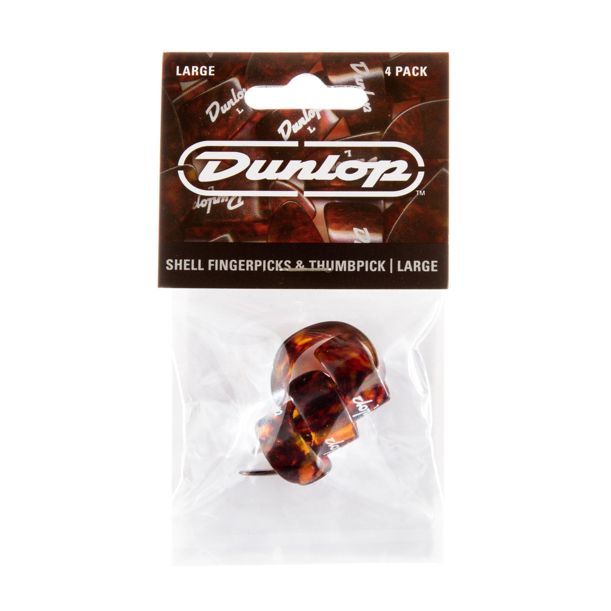 Dunlop 3 finger pick 1 thumbpick Large pack