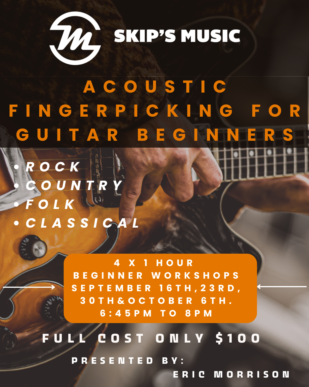 Acoustic Fingerpicking for Guitar Beginners Workshop
