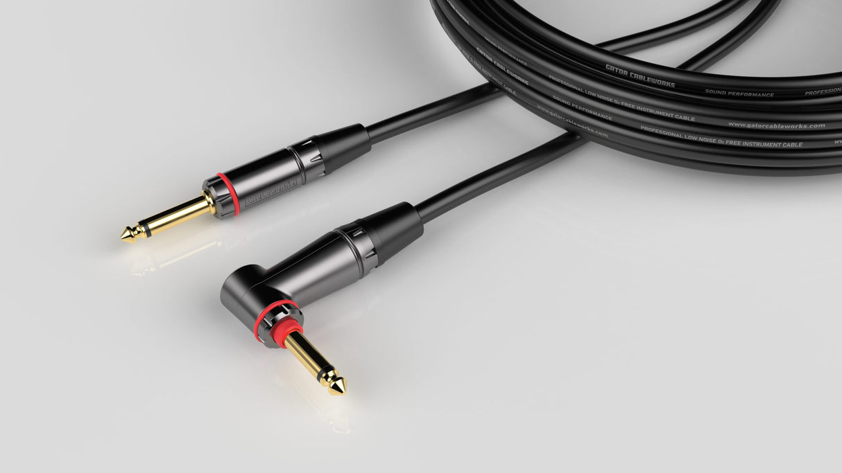 Gator 10 Foot Strt to RA Quiet Instrument Cable