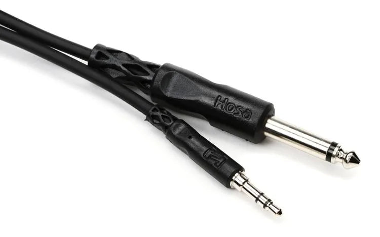 Hosa CMP-105 Interconnect Cable - 3.5mm TRS Male to 1/4-inch TS Male - 5 foot