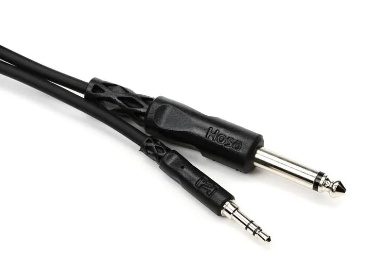 Hosa CMP-110 Interconnect Cable - 3.5mm TRS Male to 1/4-inch TS Male - 10 foot