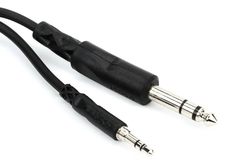 Hosa CMS-110 Stereo Interconnect Cable - 3.5mm TRS Male to 1/4-inch TRS Male - 10 foot