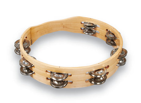 CP Double Row Tambourine Steel 10"
