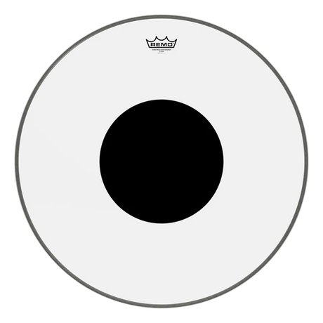 Remo 24" Clear Controlled Sound Bass Drumhead with Black Dot