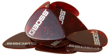 Boss Shell Celluloid Guitar Picks - Heavy 12-Pack