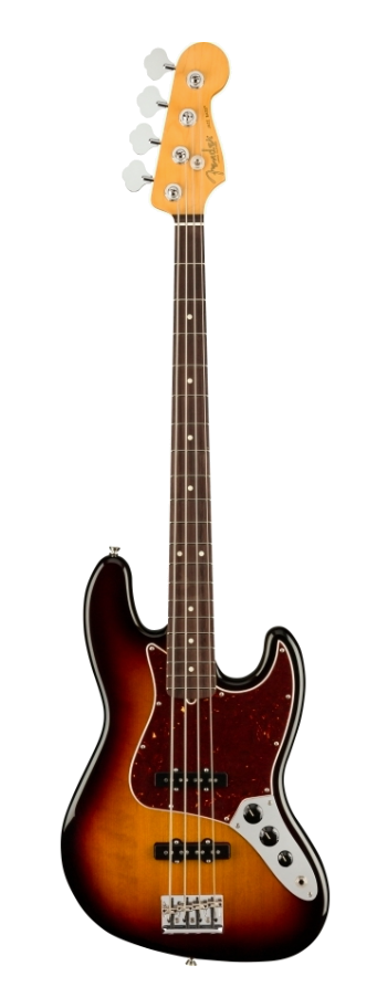 Fender American Professional II Jazz Bass, Rosewood Neck - 3 Tone Sunburst