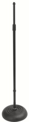 On-Stage Quarter-Turn Round-Base Mic Stand