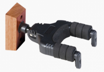 On-Stage Walnut Wood Locking Guitar Hanger