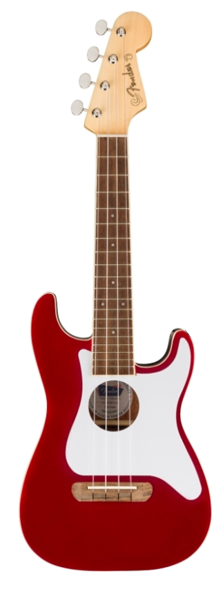 Fender Fullerton Stratocaster Uke - Candy Apple Red