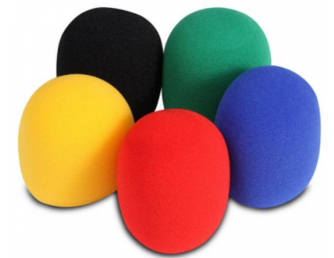 On-Stage Windscreen Multi-color 5-Pack