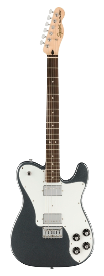 Squier Affinity Series Telecaster Deluxe Electric Guitar - Charcoal Frost Metallic with Laurel Fingerboard