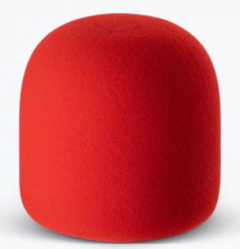 On-Stage Foam Windscreen - Red