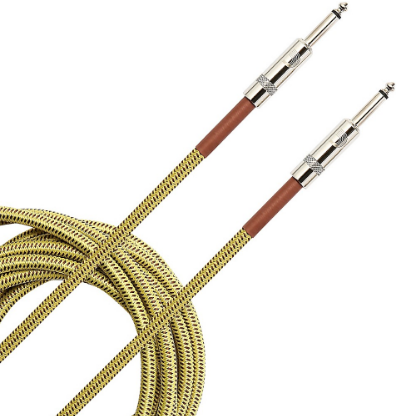 D'addario 20' Custom Braided Instrument Cable - Tweed