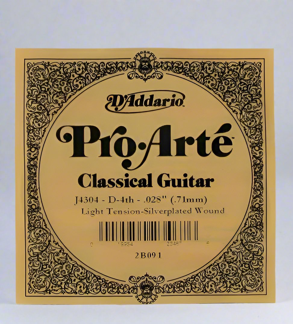 D'Addario Pro Arte Single Classical Guitar Strings - Normal Tension D 4th