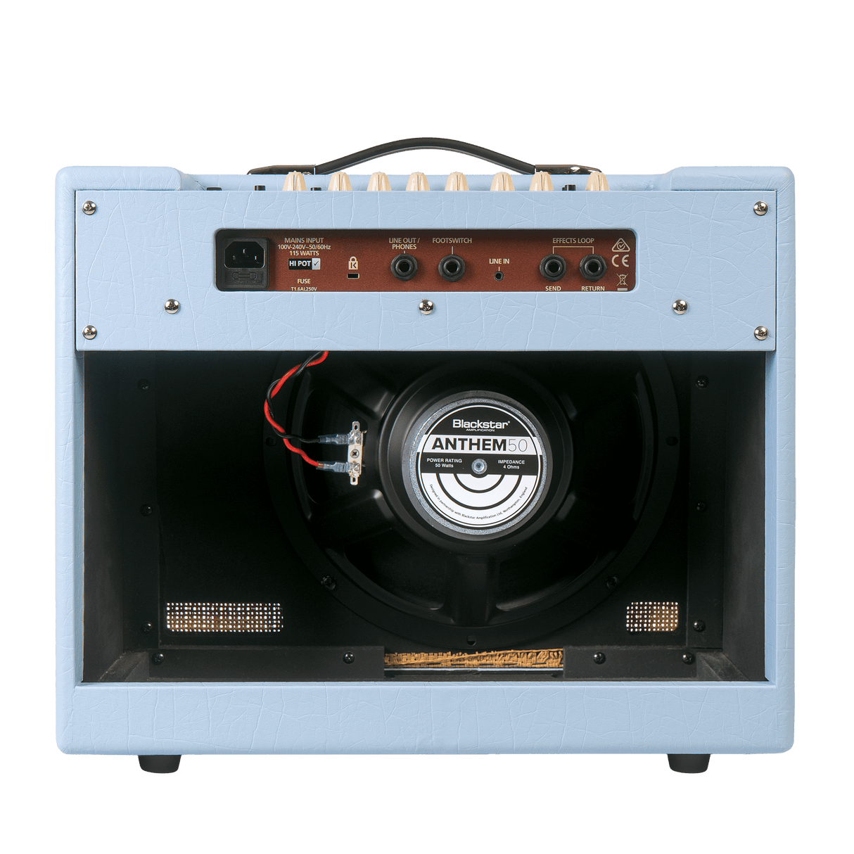 Blackstar Debut 50R  1X12 Combo Amp - Union Jack Baby Blue