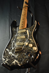 Used Fender Custom Shop  Limited Edition 68 Stratocaster, Relic - Black Paisley #60197