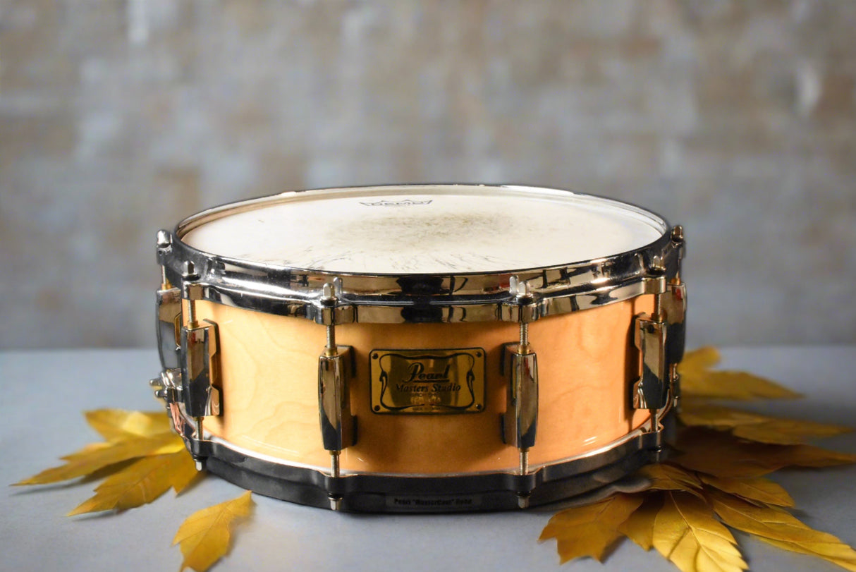 Used Pearl Masters Studio Birch Snare Drum, 6x14-inch-Natural