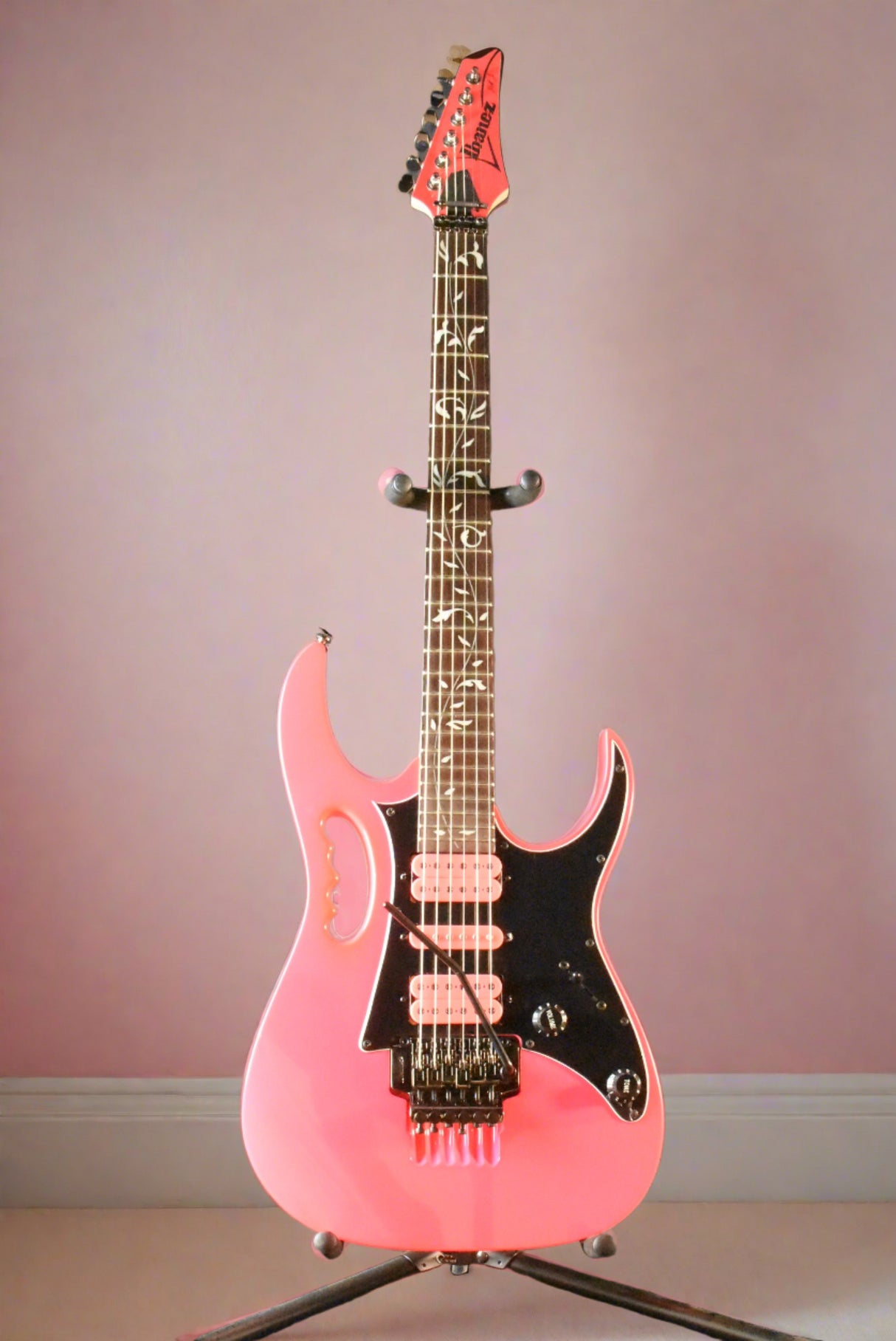 Used Ibanez Steve Vai Jem Jr Electric Guitar - Pink