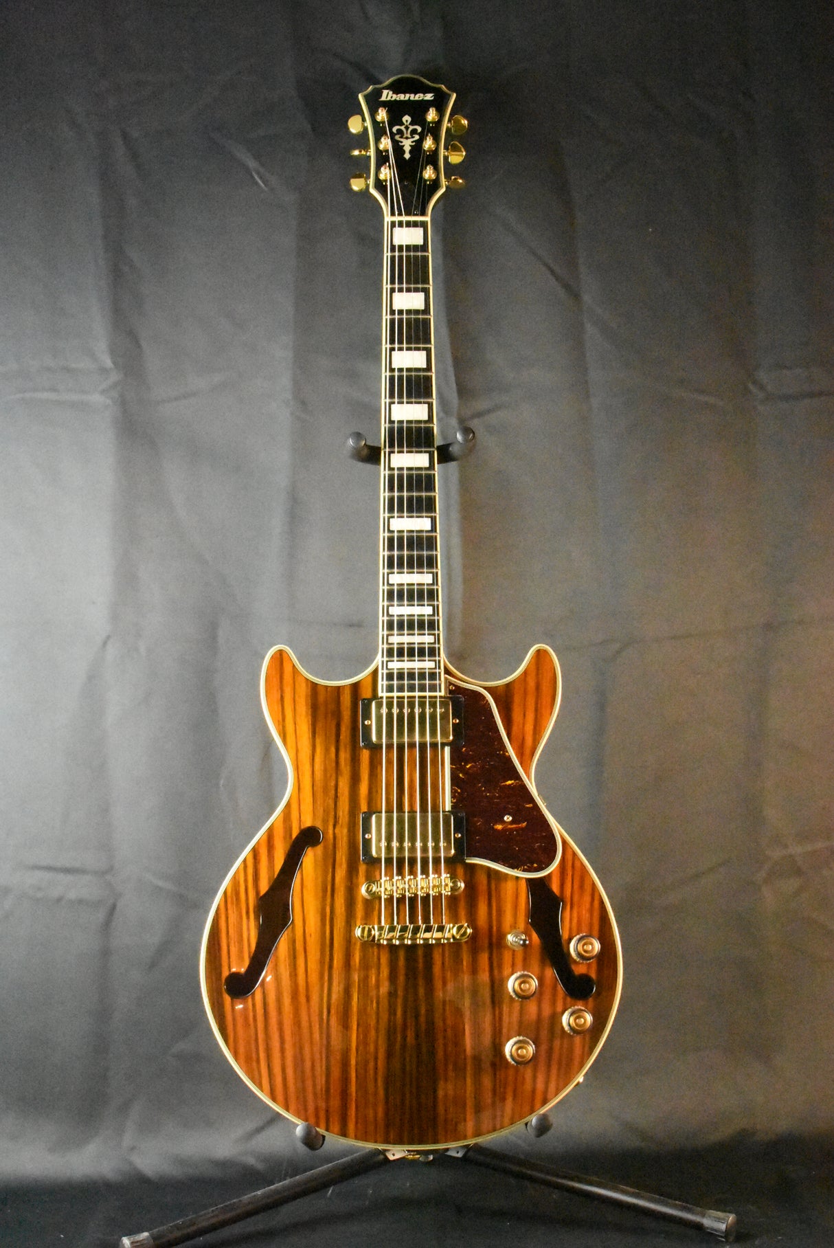 Used Ibanez AM93ME Semi-Hollow Body Electric Guitar - Macassar Ebony