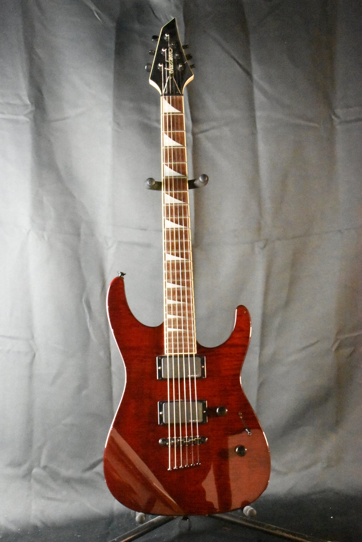 Used Jackson DKXT Solid Body Electric Guitar - Transparent Red