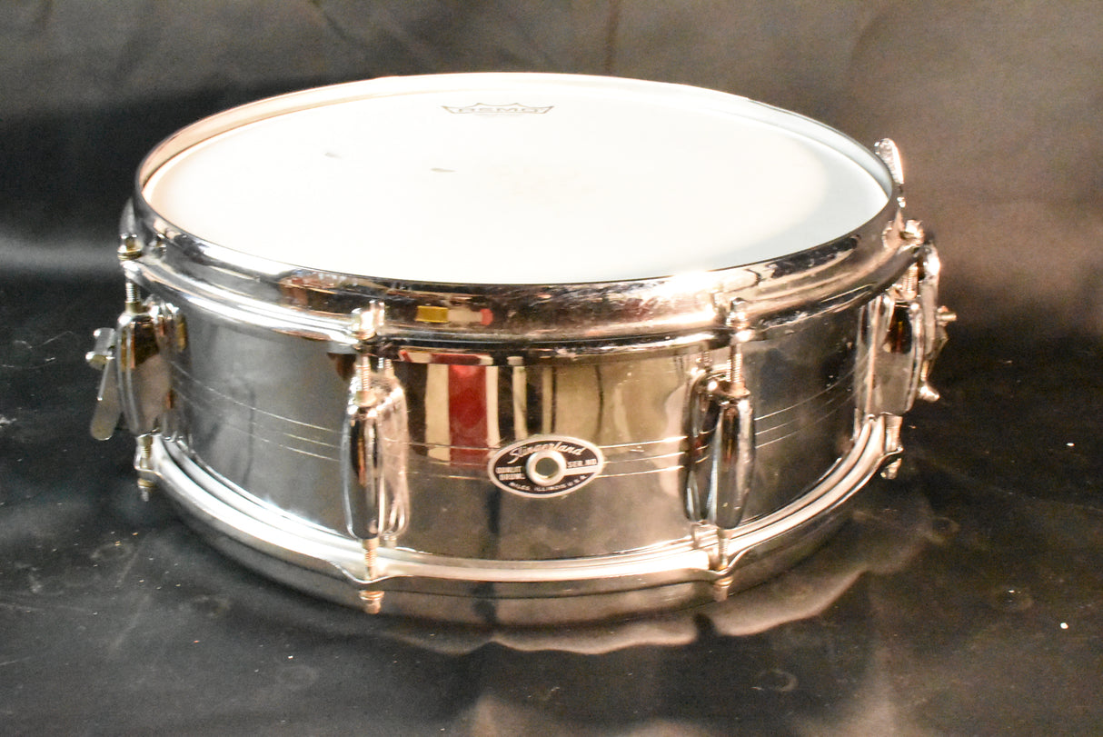 Used Slingerland 14x5 Chrome Snare Drum 010424