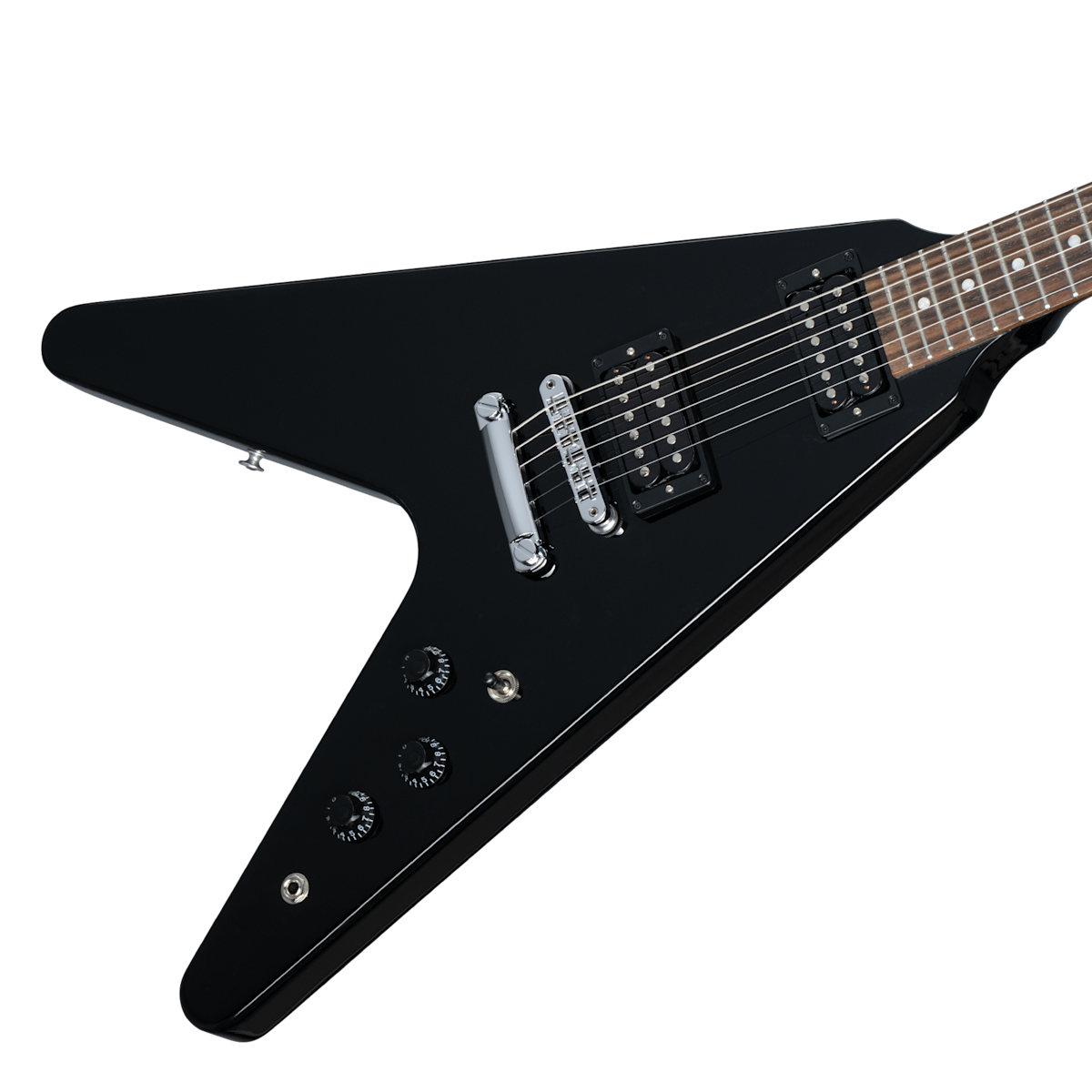 Gibson 80s Flying V Electric Guitar - Ebony – Skip's Music