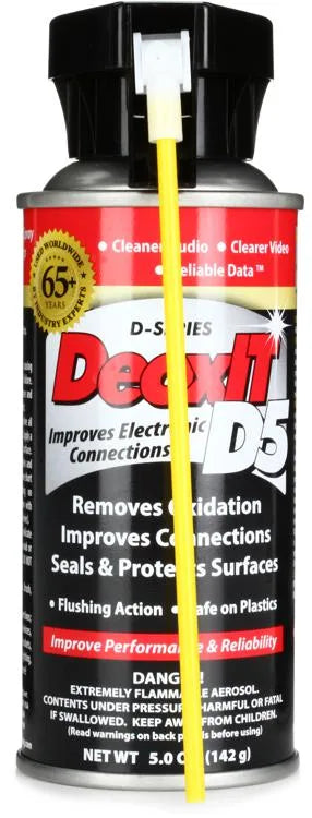 Hosa D5S-6 CAIG DeoxIT Contact Cleaner Spray 5oz