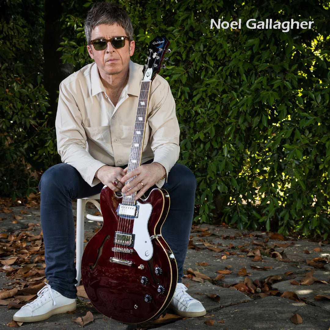 Epiphone Noel Gallagher Riviera Semi-Hollow Electric Guitar Dark Wine Red