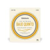 D'addario EJS85 Bajo Quinto 10-String set, Stainless Steel