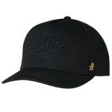 Gibson Script Logo Structured Snapback Black
