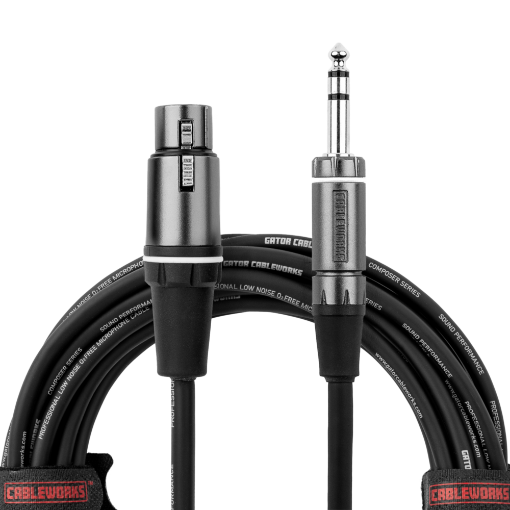 Gator 20 Foot XLR F to TRS Cable