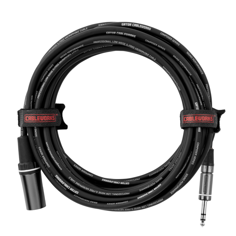 Gator 10 Foot XLR M to TRS Cable