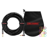 Gator 10 Foot Strt to RA Quiet Instrument Cable