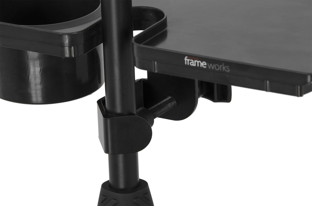 Gator Mic Stand Accessory Tray with Drink Holder