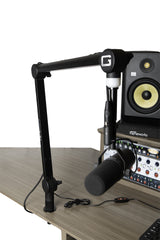Gator Professional Broadcast Boom Mic Stand with Led Light