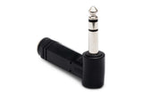 Hosa GPP-273 Right-angle Adaptor, 1/4 in TRS to Same