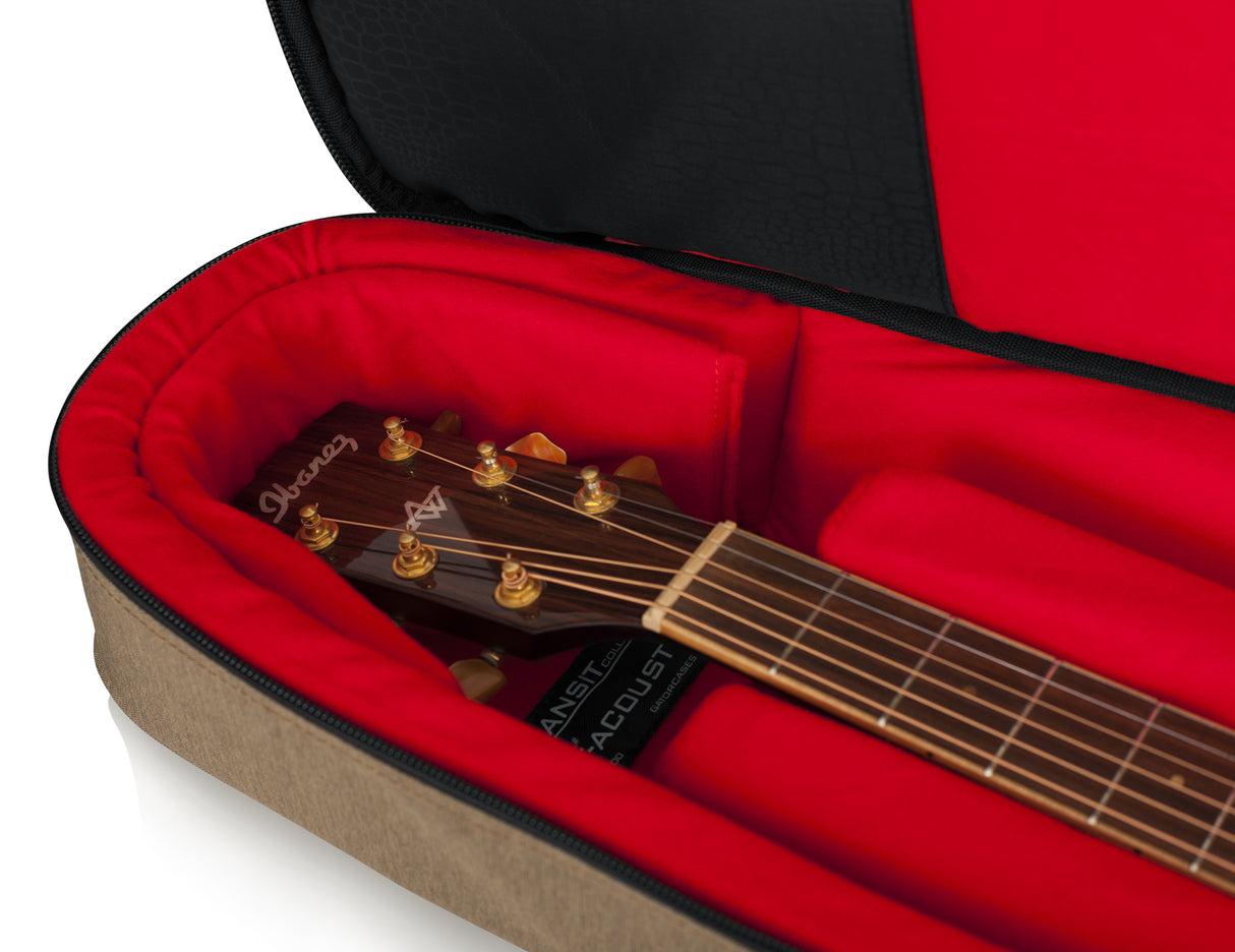 Gator Transit Acoustic Guitar Bag; Tan