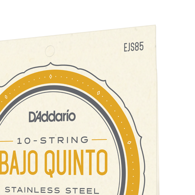 D'addario EJS85 Bajo Quinto 10-String set, Stainless Steel