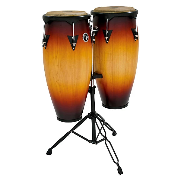 LP City Conga Set with Double Stand Vintage Sunburst 10" and 11"