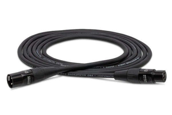 Hosa HMIC-003 Pro Microphone Cable, REAN XLR3F to XLR3M, 3'