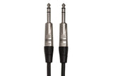 Hosa HSS-005 Pro Balanced Interconnect, REAN 1/4 in TRS to Same, 5 ft