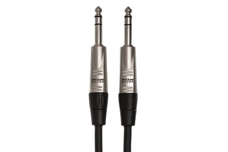 Hosa HSS-005 Pro Balanced Interconnect, REAN 1/4 in TRS to Same, 5 ft