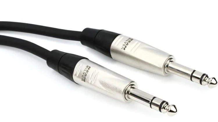 Hosa HSS-100 Pro Balanced Interconnect Cable - REAN 1/4-inch TRS Male to REAN 1/4-inch TRS Male - 100 foot