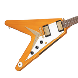 Epiphone 1958 Korina Flying V with White Pick Guard - Aged Natural
